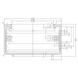 Monacor AH-61 Obudowa uniwersalna 65 x 36.5 x 107mm